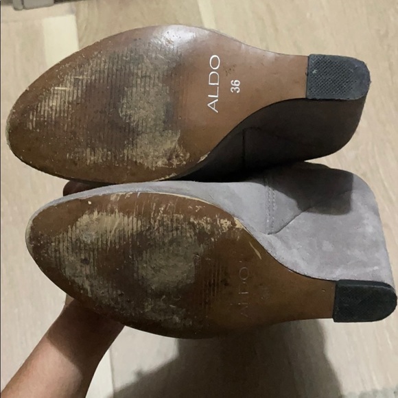 Aldo Lackie grey suede wedge boots - Picture 5 of 6